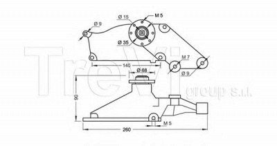 TREVI AUTOMOTIVE ta1532 -  Натяжная планка, поликлиновой ремень
